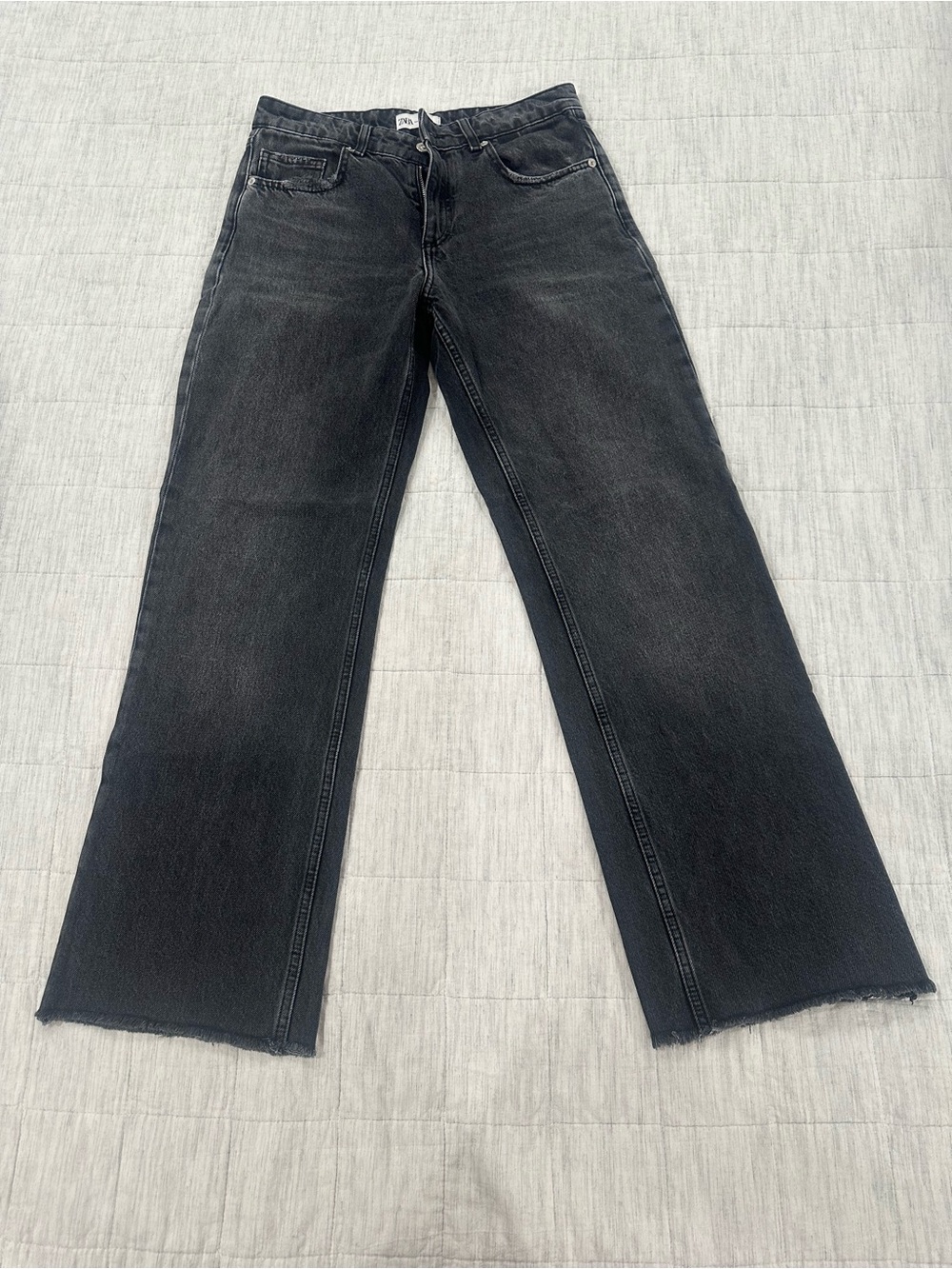 Women's High-Rise Straight Leg Jeans - Black